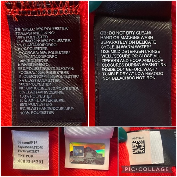 The North Face Boundary Triclimate Fire Brick Red Jacket size S - Picture 13 of 16